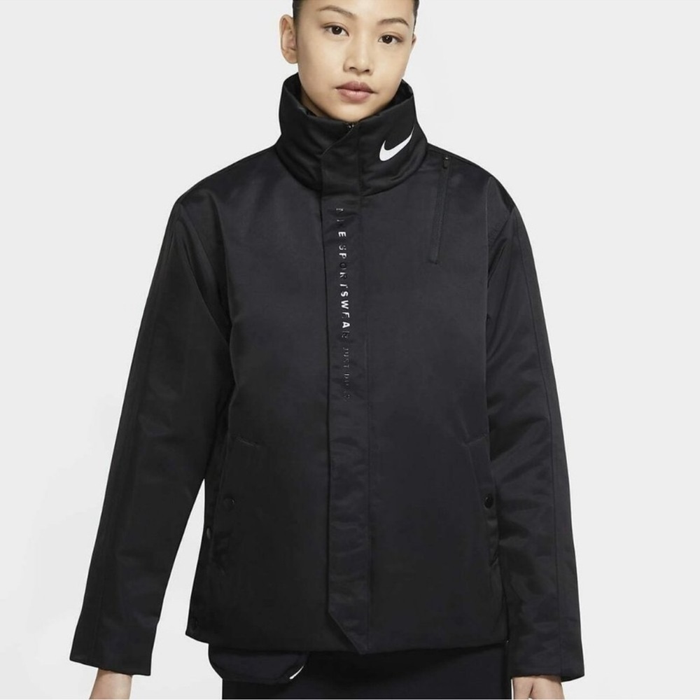 Nike Women's Black Bomber Jacket - Picture 3 of 9